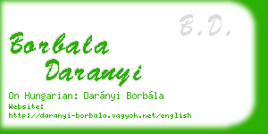 borbala daranyi business card